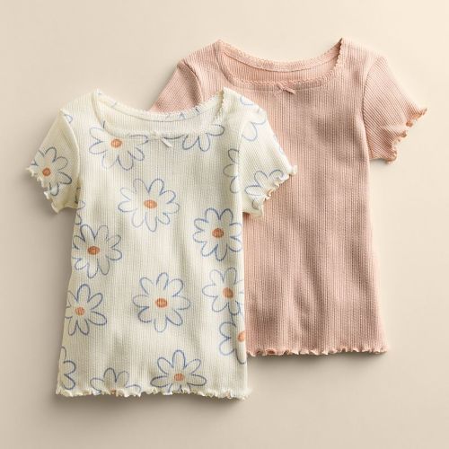 Baby & Toddler Little Co. By Lauren Conrad Short-Sleeves Rib Tee 2-Pack