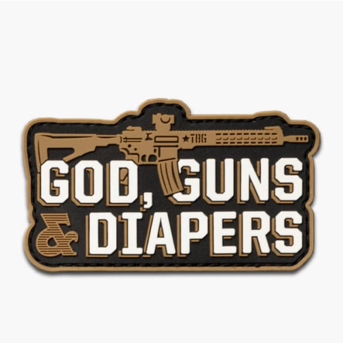 God, Guns & Diapers Patch - AR by TBG – Tactical Baby Gear