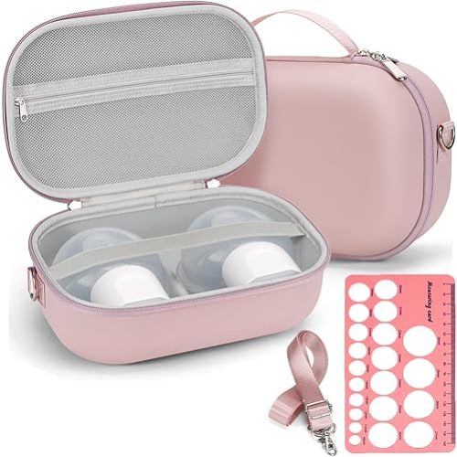 Wearable Breast Pump Bag for Hands-Free Breast Pumps, Hard Breast Pump Case for Momcozy/Willow/eufy/Security/Medela/TSRETE/Bluefair/Nuliie, Storage Bag for Pumping Travel Bag, Diaper Bag, or Handbag