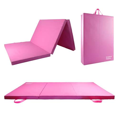 Tri-Fold Gymnastics Mat with Handles - Gymnastic Equipment for Kids | Kangaroo Hoppers