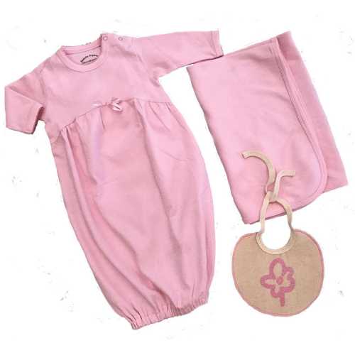 Baby Organic Cotton Baggie/Gown I Newborn to 6 months I Great Baby Shower Gift