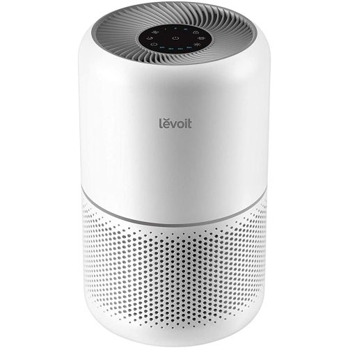LEVOIT Air Purifier for Home Allergies Pets Hair in Bedroom, H13 True HEPA Filter, 24db Filtration System Cleaner Odor Eliminators, Ozone Free, Remove 99.97% Dust Smoke Mold Pollen, Core 300, White - Cream White