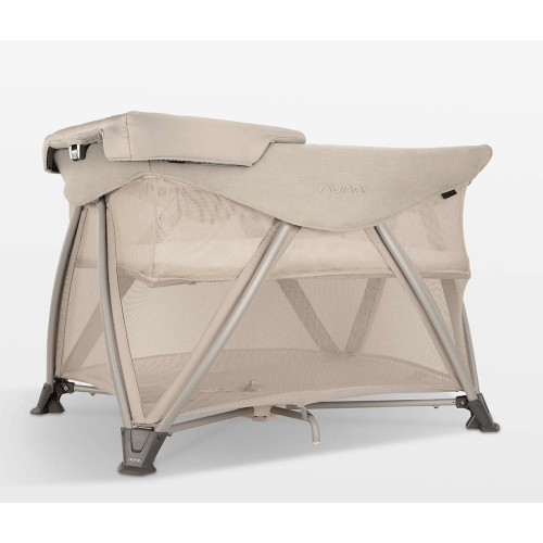 Nuna ® SENA ™ aire Biscotti Brown Playard, Travel Crib & Changing Table