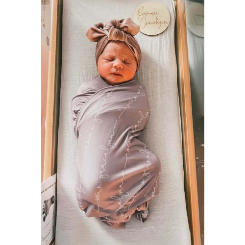 Personalized Baby Name Swaddle Blanket | Caden Lane