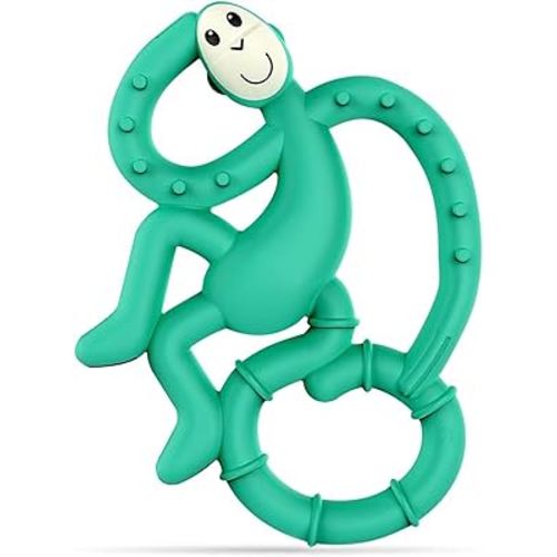 Matchstick Monkey, Antimicrobial Silicone Teether, Easy To Grip, BPA Free, 3 Months Old+, 10 cm, Green Mini Monkey : Amazon.co.uk: Baby Products