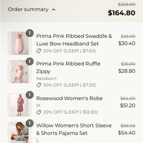 Checkout - Little Sleepies