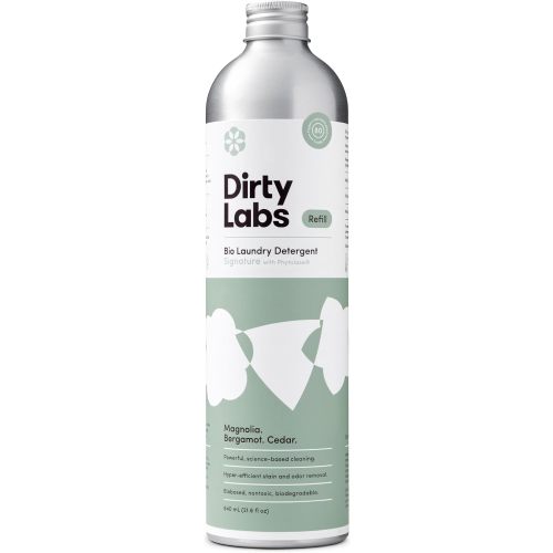 Dirty Labs | Signature Scent Bio-Liquid Laundry Detergent 80 Loads (21.6 fl oz) Hyper-Concentrated High Efficiency & Standard Machine Washing Nontoxic, Biodegradable Stain Odor Removal