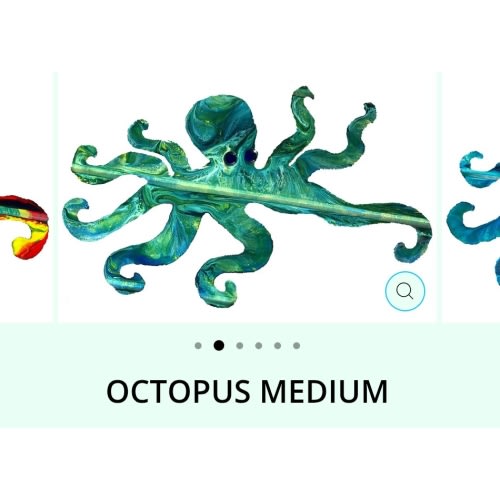 Octopus Medium | One-Of-A-Kind Handmade Torch-Cut Metal Art – 10th Avenue West Studios