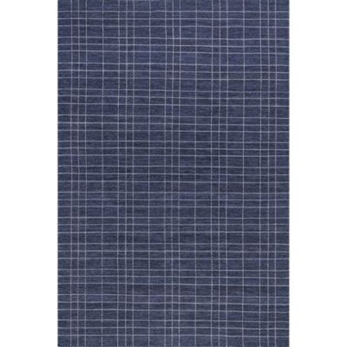 Nuloom Charlie Plaid Wool Area Rug, 5' x 8', Blue
