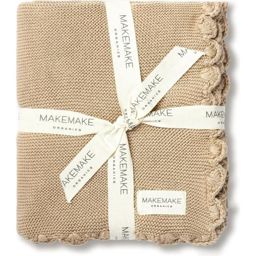 Organic Cotton Scalloped Baby Blanket