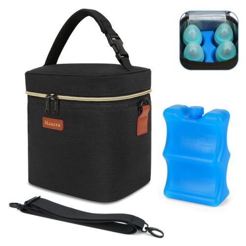Narwey Breastmilk Cooler Bag Travel, Fits 4 Baby Bottles