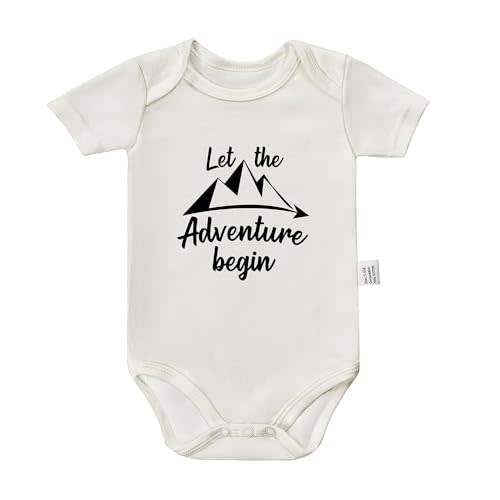 Let the Adventure Begin Bodysuits, Baby Boy Going Home Outfit Newborn, Cool Infant Fashion Outfits 0-24 Month