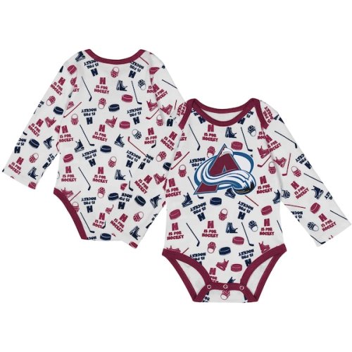 Colorado Avalanche Infant Quick Learner Long Sleeve Bodysuit  - White