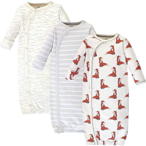 Touched by Nature Unisex Baby Organic Cotton Kimono Gowns