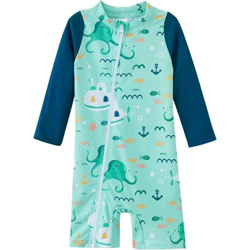 UMELOK Baby Boy Swimsuit UPF 50+ Sun Protection Rash Guard Swimwear
