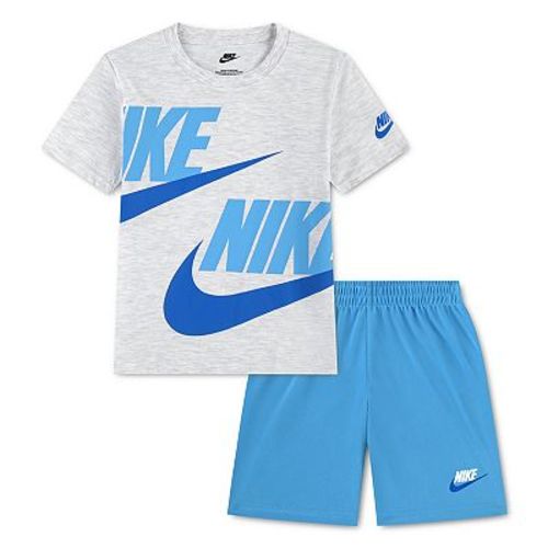 Toddler Boys Nike Split Futura Logo Short Sleeve T-shirt & Shorts 2-Piece Set