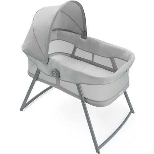 Graco DreamMore Bedside, Newborn, Travel, Portable Bassinet for Newborn Babies to 6 Months, Willow