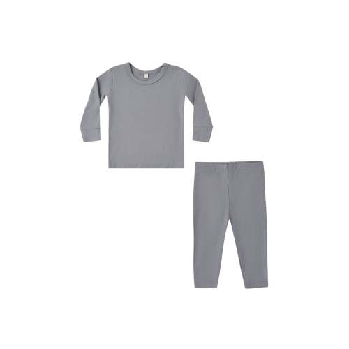 Quincy Mae - Bamboo Pajama Set - Slate