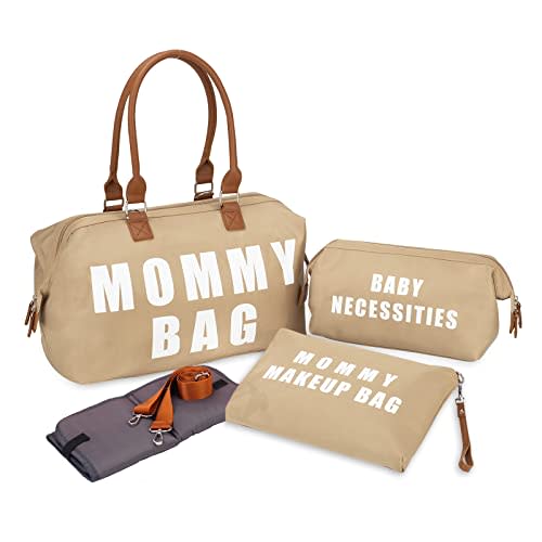 Upgrade Large Capacity Mommy Bag for Hospital, Labor and Delivery, Baby Diaper Bag, Maternity Tote Bag with Travel Organizers