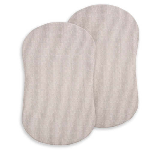 Halo BassiNest Fitted Sheet 100% Organic Cotton 2-Pack  - Herringbone