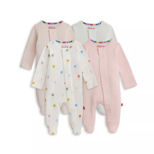 Girls' Footie Bundle, Pack of 4 - Baby