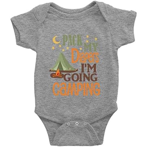 Pack Diaper Going Camping Cute Bodysuit Girl boy Infant Toddler Baby Clothes Creeper