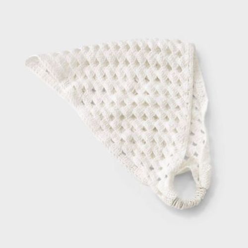 Girls' Knit Headscarf - art class™ White