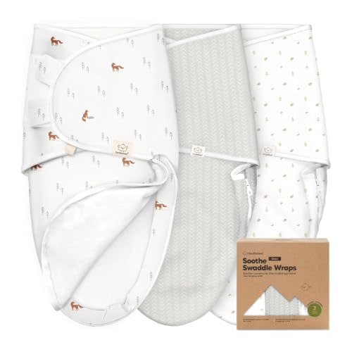 KeaBabies Newborn Swaddles with Zippers, 3pk Baby Swaddle (Forest, 0-3M) | Organic Cotton Swaddles for Newborn, Baby Swaddle 0-3 Months, Infant, Baby Girls, Boys, Soft & Durable, Easy Diaper Change