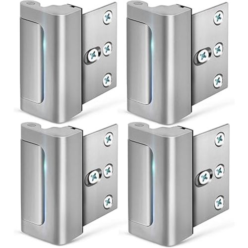 Home Security Door Reinforcement Lock Child proof High Security Door Lock Front Door Locks for Kids Safety Withstand 800lbs Door Latch Lock Christmas Gifts Stocking Stuffers for Men Women Adults Elder
