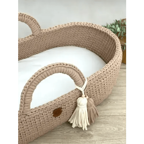 100% Cotton Fitted Sheets for Anzy Home Moses Baskets