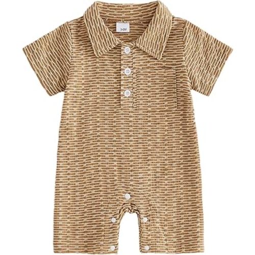 Amazon.com: BemeyourBBs Newborn Baby Boy Summer Clothes Short Sleeve Dress Shirt Romper Button Jumpsuit Gentleman One Piece Outfit (Crawfish Blue, 12-18 Months): Clothing, Shoes & Jewelry