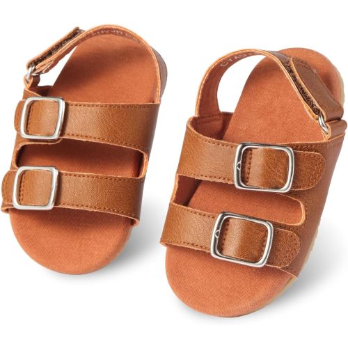 Baby Boys Girls Infant Summer Sandals Open-Toe Outdoor Anti-Slip Rubber Soft Sole Newborn Toddler First Walker Shoes