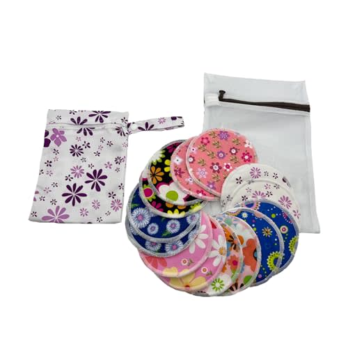 BEECO GIF2U Reusable Nursing Pads 14 Pack,Washable Breast Pads