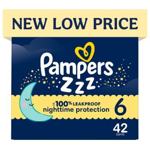 Pampers Swaddlers Overnight Diapers - Size 6 - 42ct