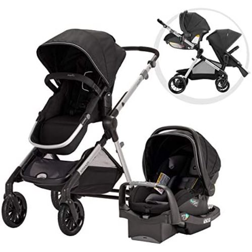 Evenflo Pivot Xpand Modular Travel System with SafeMax Infant Car Seat