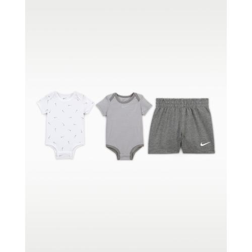 Nike Essentials Baby 3-Piece Striped Swooshfetti Set. Nike.com