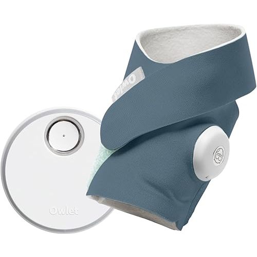 Owlet Dream Sock - AU, Medically-Certified Smart Baby Monitor, Sleep & Health Insights via App - Bedtime Blue
