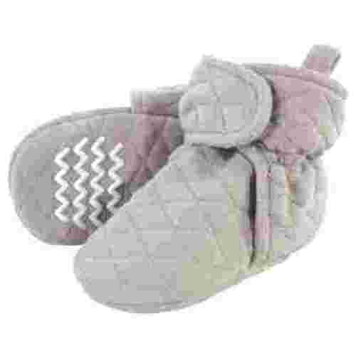Hudson Baby Baby and Toddler Quilted Booties, Gray, 0-6 Months
