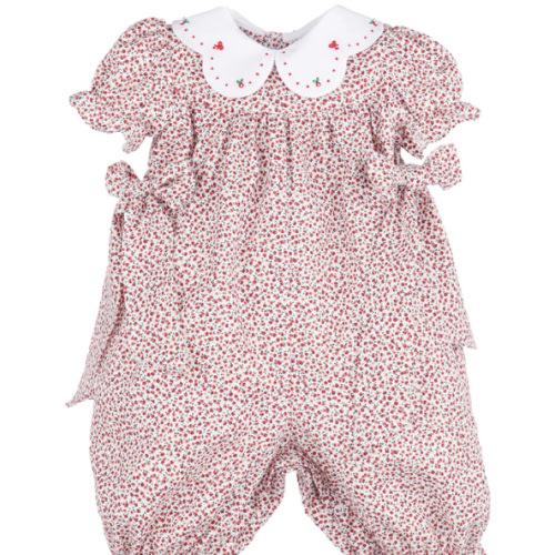 Apple Orchard Ditsy Print Romper