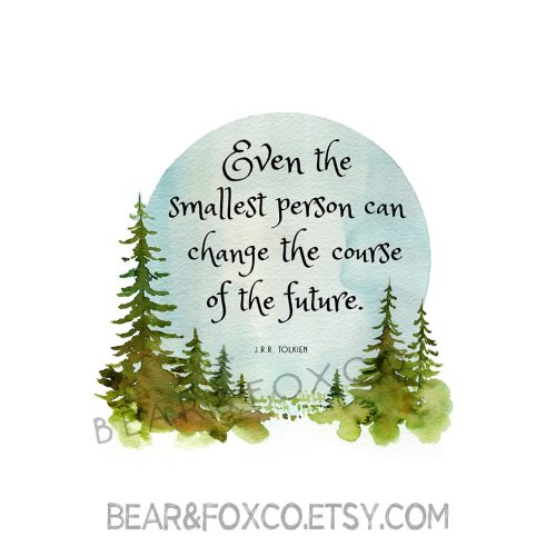 Courage Quote, nursery quote wall art, baby room wall art, smallest quote wall art, fantasy art, future quote, baby gift wall art, handmade