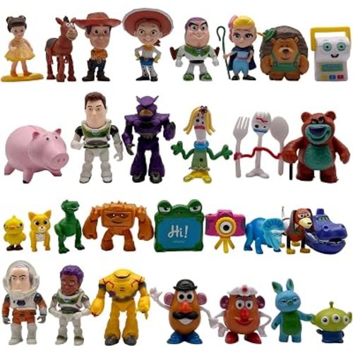 for Toy Theme Story 30Pcs Cartoon Figures Set, Cute Figurines Table Decorations Birthday Party Decorations Car Desktop Room Decor