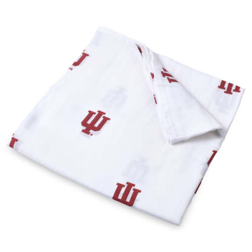 Indiana University Muslin Swaddle Blanket - Soft Baby Swaddle for IU Fans