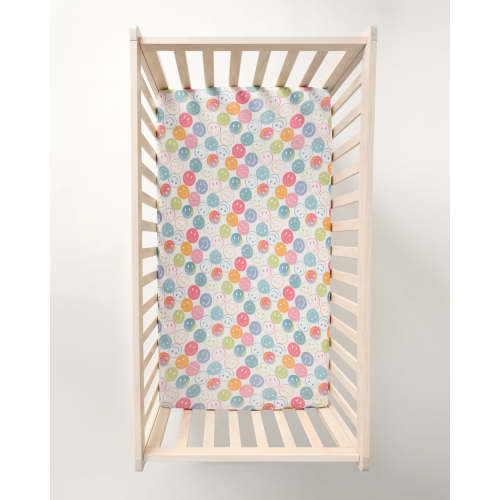 Positive Vibes Fitted Crib Sheet - Little Sleepies