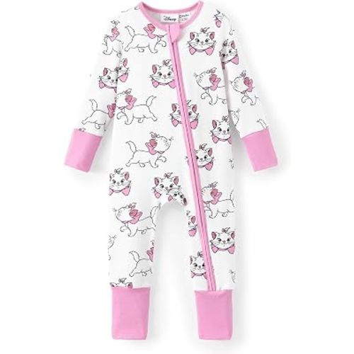 Disney Marvel Baby Girl Clothes Organic Cotton Zipper Footie 0-18 Months