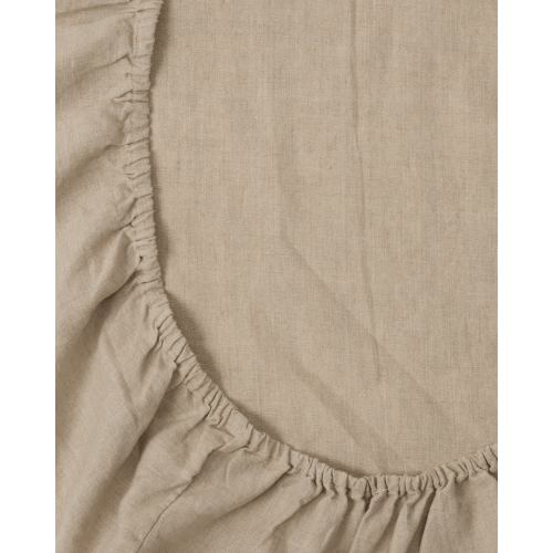 Natural Linen Bassinet Sheet