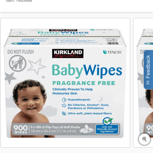 Kirkland Signature Baby Wipes Fragrance Free, 900-count | Costco