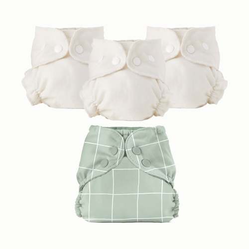Size 1 - Organic Cloth Diaper Bundle Starter
 – Esembly