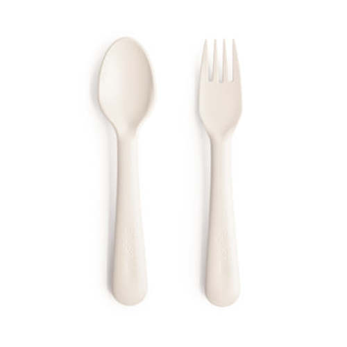 Mushie Baby Dinnerware Fork and Spoon Set