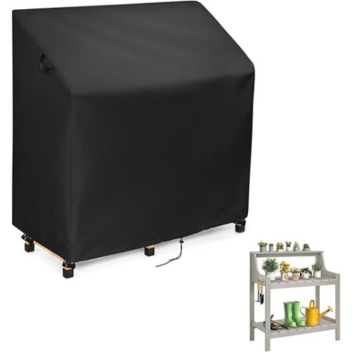 Outdoor Garden Potting Bench Table Cover, Universal Outdoor Potting Table Cover - 45 x 20 x 48 Inch
