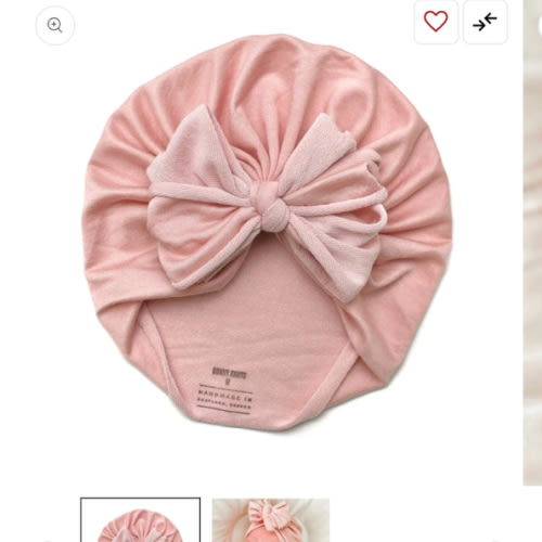 Bells | Baby Pink | French Terry Headwrap